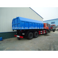 CLW China Dongfeng Gran camión de basura rojo, 6x4 camión de basura